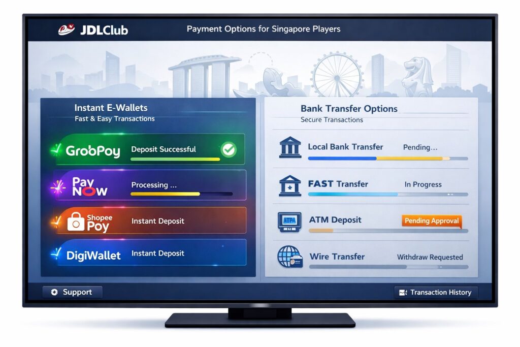 JDLClub: A Balanced Review of E-Wallets vs Bank Transfers for Singapore Players